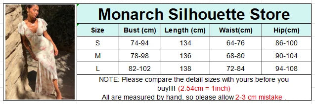 Flutter Sleeves Pleated Long Dress Women Chic Deep V-neck Floral Print Sexy Waist Cinching Vestidos Lady Holiday Street Dresses