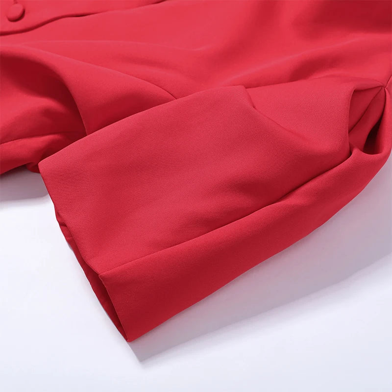 Casual Solid Hollow Out Tops Women Sexy Closed Waist Single Breasted Slim Short Sleeve Top Female 2026 Spring Summer Lady Shirts