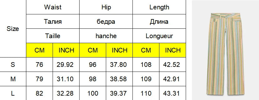 Colorful Striped Jeans for Women Low Waist Straight Leg Trousers High Street Casual Long Denim Pant 2026 NEW Daily Lady Jeans
