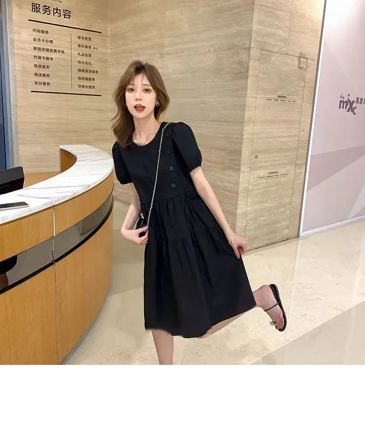 Yellow Short Silk Women's Dress Black Mini Female Dresses 2025 Kawaii Clothing Cute Fairy Chiffon Satin New in Cotton Luxury Xxl