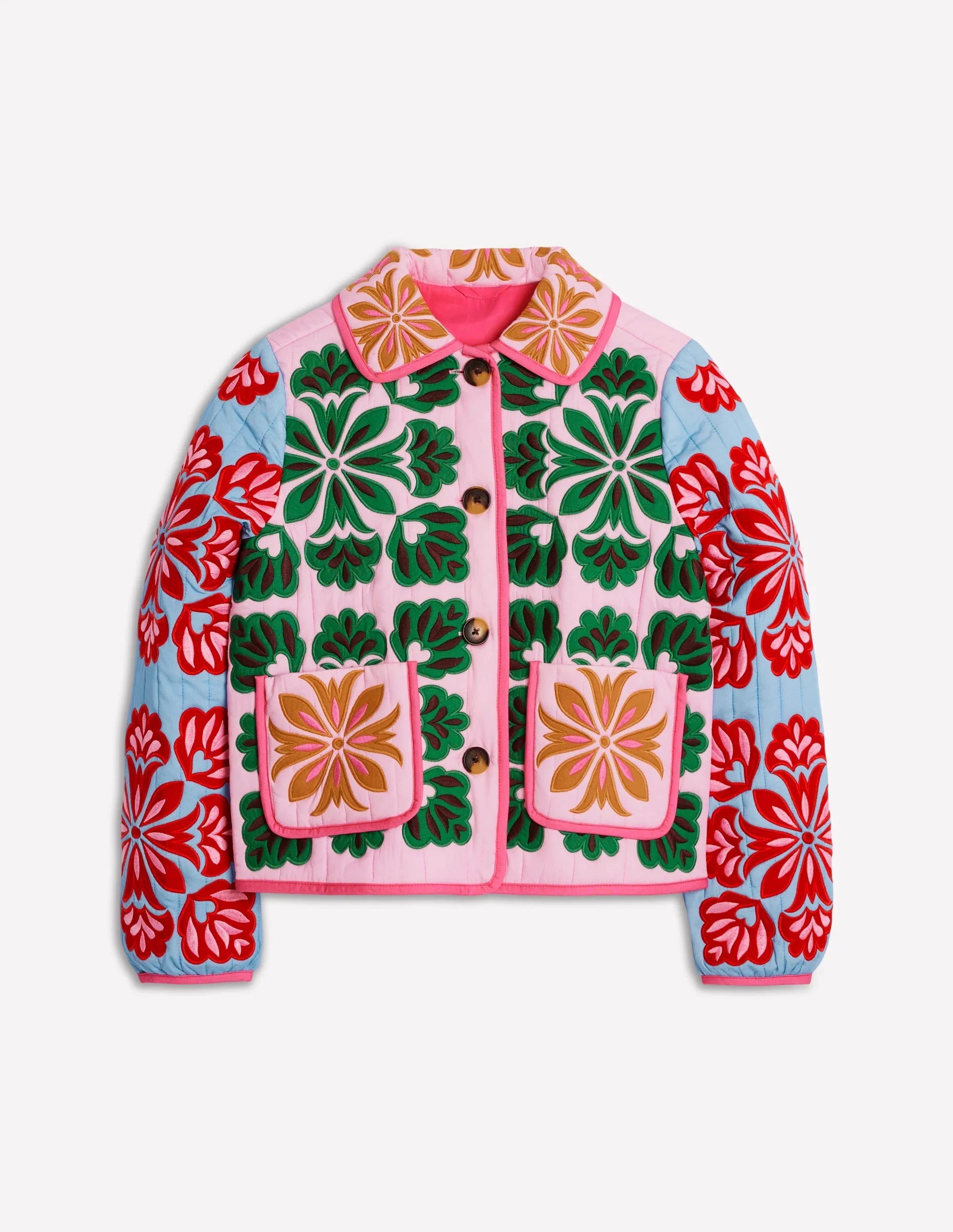 Women Print Floral Jacket Colorful Casual O-neck Long Sleeve Single Breasted Pocket Jackets 2026 Spring Summer Chic Retro Coat