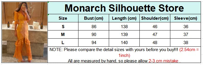 Pink Floral Print Slim Fit Dress Women Chic V-neck Ruffle Trim Flare Full Sleeves Ruched Slit Long Dresses Lady Elegant Wear New