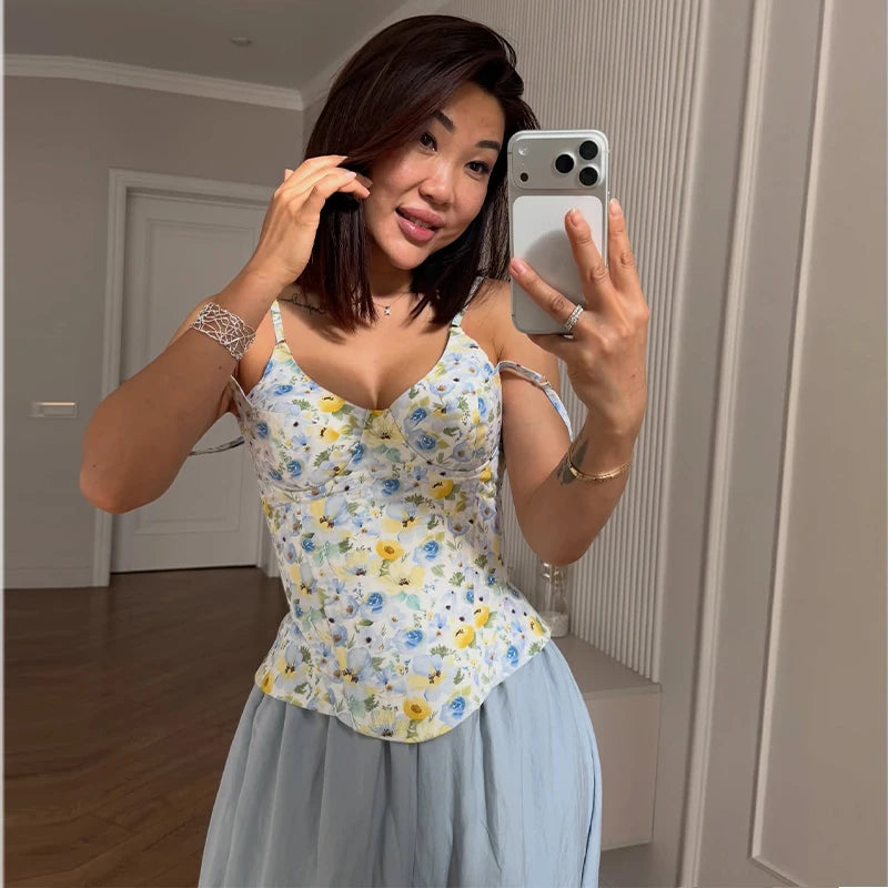 Sexy Women's Top Off Shoulder Slim Fish Bone A-line Hem Solid Female Corset 2026 Summer Fashion Chic Elegant Party Lady Outwear