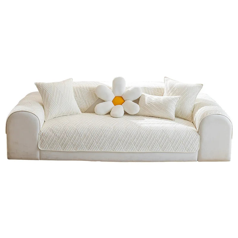 Cotton Fabric Four Seasons Universal Non-Slip Sofa Cushion Modern Simple Combination Sofa Cushion Cover Towel