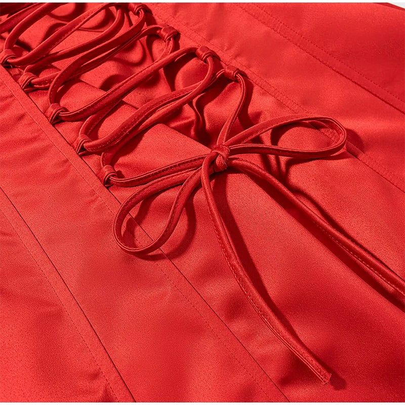Sexy Strapless Corset Dress Women Sleeveless Backless Waist Cinching Slim Fit Party Dresses 2026 Summer Elegant Lady New Vestido
